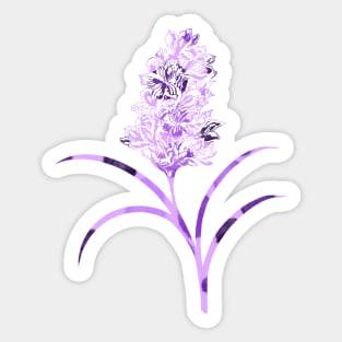 Purple People Eater Flower Sticker